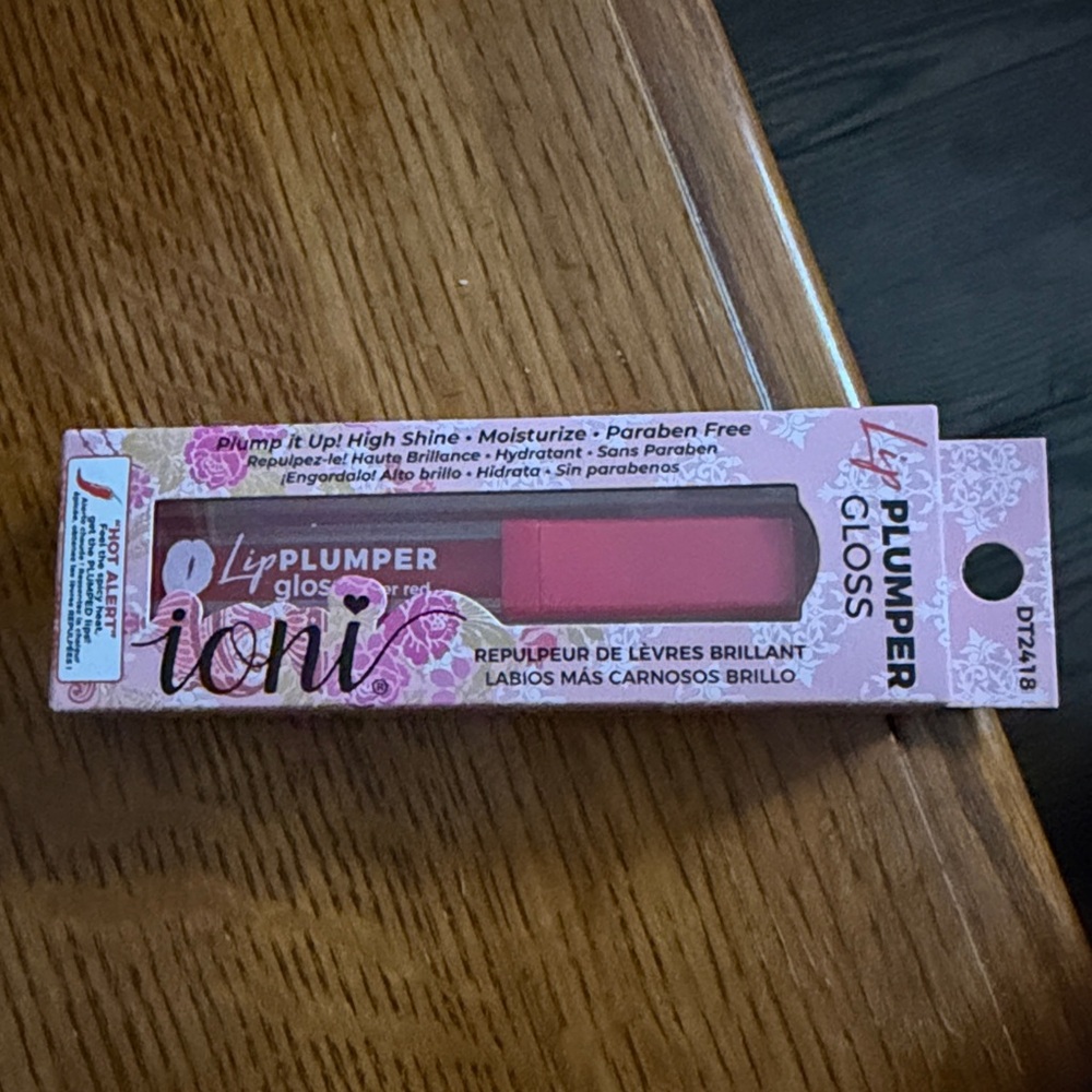 IONI “Hot Alert” Lip Plumper Gloss (Sheer Red)- NIB
